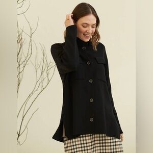 MUS & BOMBON Cedro Shirt Jacket - Black